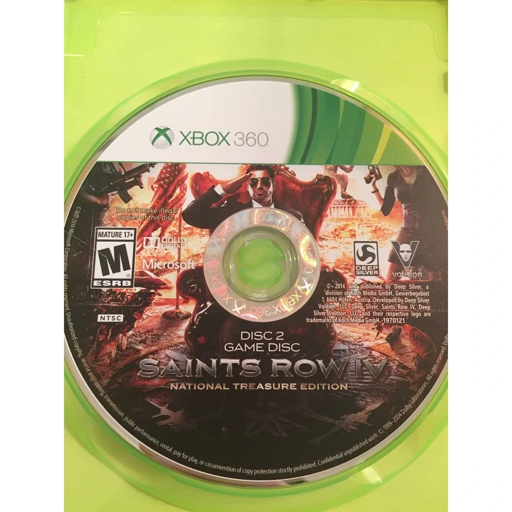Saints Row IV National Treasure Edition Xbox 360 Complete with DLC Packs 2-Disc